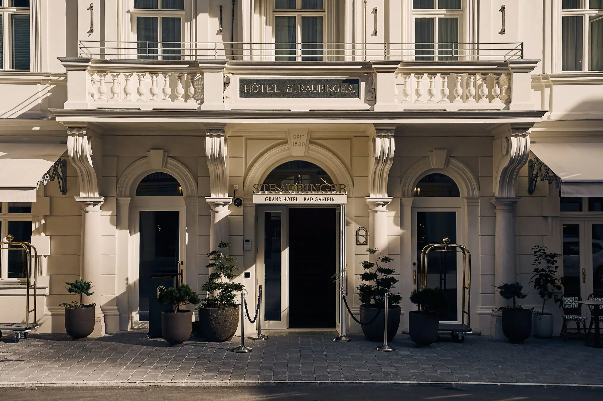 A-ROSA Bad Gastein entrance Building with door and windows